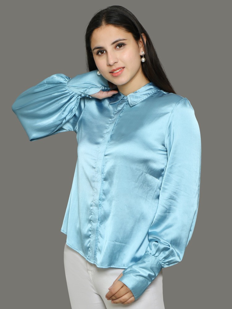 Buy Blue Shirts for Women by Charmgal Online