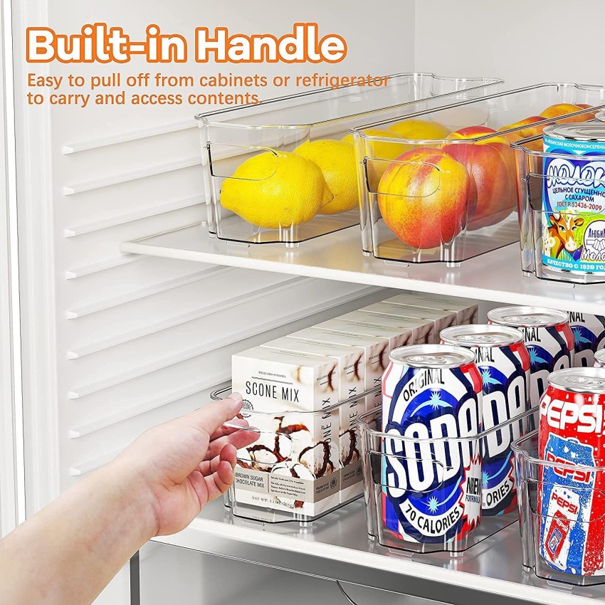 12 x 4 Acrylic Fridge Organizer Bin- Kitchen Pantry Stackable Storage, 1  Pack - Jay C Food Stores