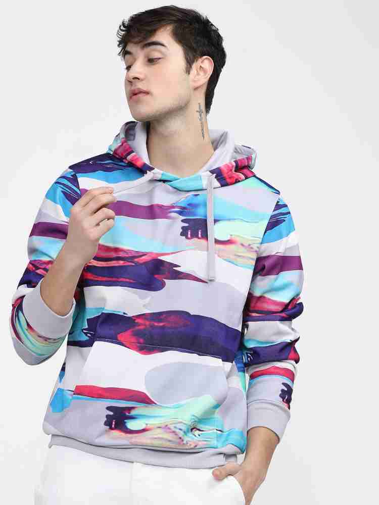 Buy Highlander White Printed Hoodie Long Sleeve Sweatshirt for Men