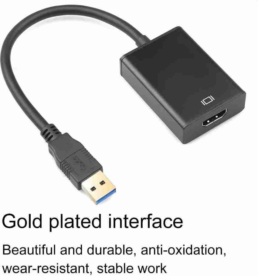 microware HDMI Adapter Laptop Mini PC HD Monitor Smart LED TV