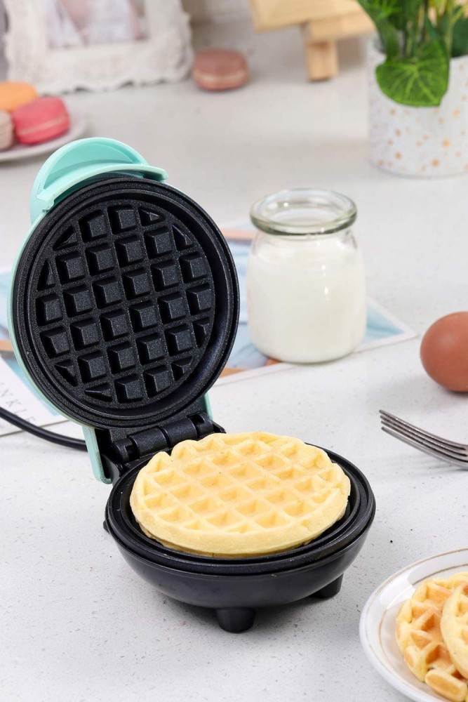Dash Mini Waffle Maker aqua non-stick Individual Size 4 Inch 350 watts for  sale online