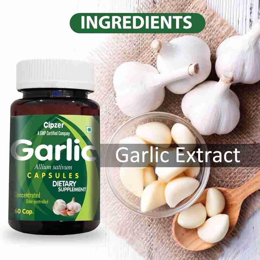 CIPZER Garlic Capsule Capsule Beneficial In Reducing High Blood