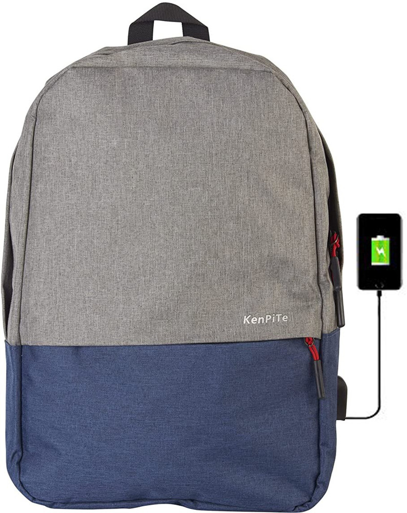 Realhand Laptop Bag Backpack with USB Charging Port Adjustable