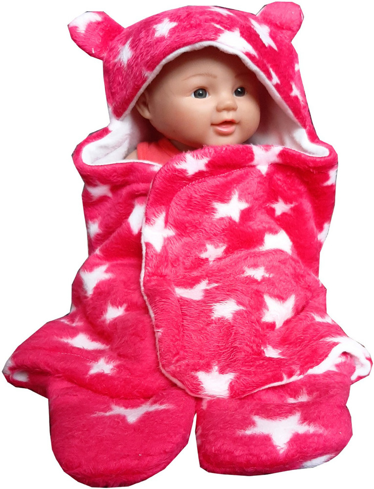 LAKHMORVI Polka Crib Hooded Baby Blanket for Heavy Winter Buy