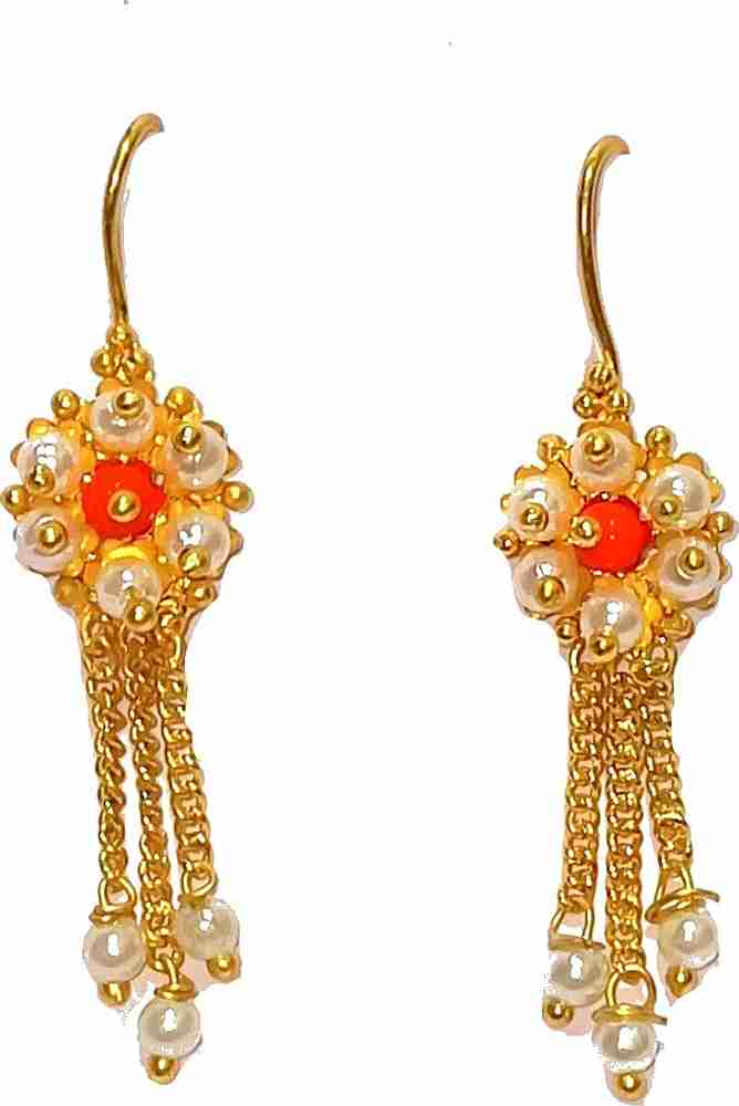 Marathi style earrings deals