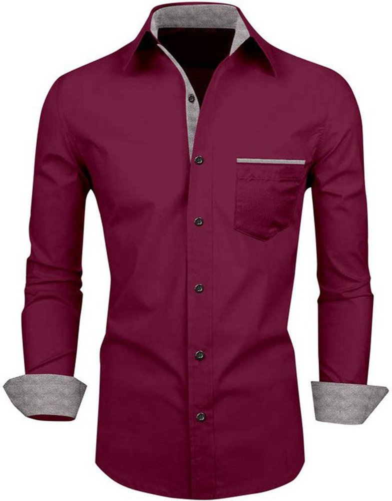 Expofiled Trends Men Self Design Formal Maroon Shirt Buy Expofiled Trends Men Self Design Formal Maroon Shirt Online at Best Prices in India Flipkart