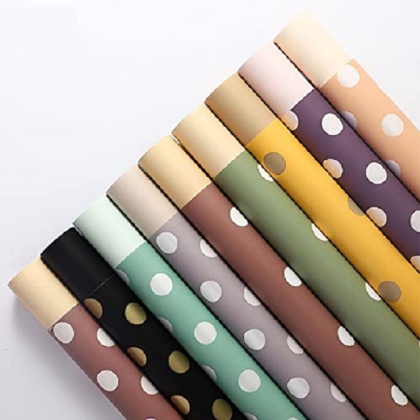 Happy Dot Flower Wrapping Paper –