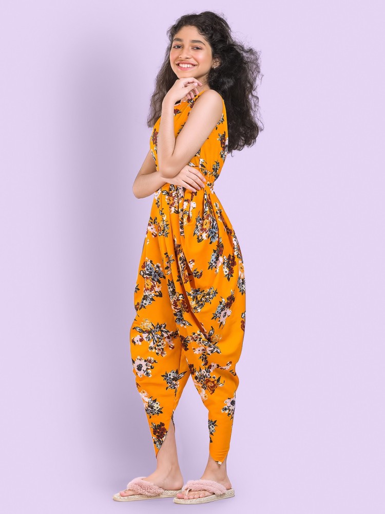 Buy Uptownie Lite Womens Maxi Printed Dhoti Jumpsuit Multi-Color