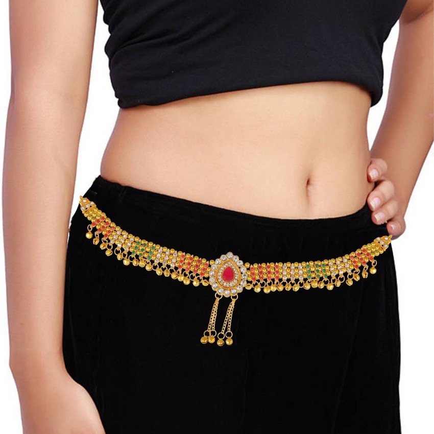 ROZ Waist Hip Belt Kamarband Price in India - Buy ROZ Waist Hip Belt  Kamarband online at