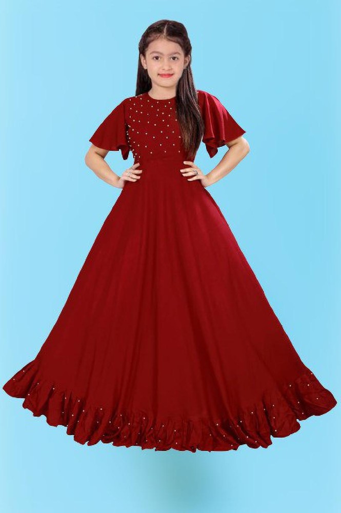 4JSTAR Girls Maxi/Full Length Festive/Wedding Dress