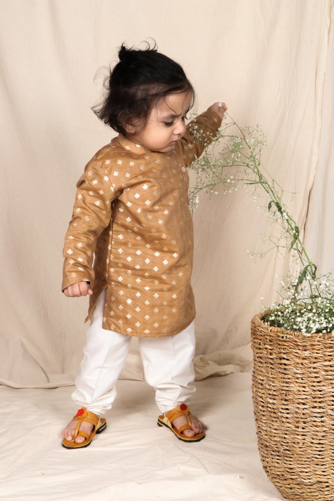 SnuggleMe Baby Boys Baby Girls Festive Party Kurta and Pyjama