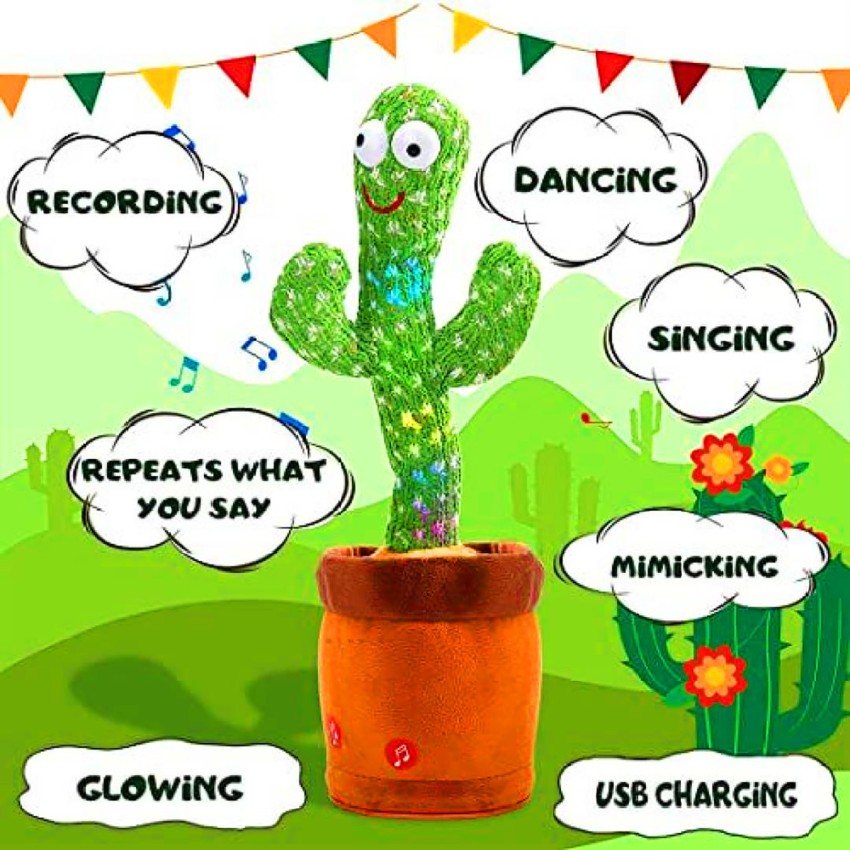 Jouet Cactus Qui Repete Avec 120 Songs, Hawaii Jouet Peluche Cactus  Perroquet Qu 76f4