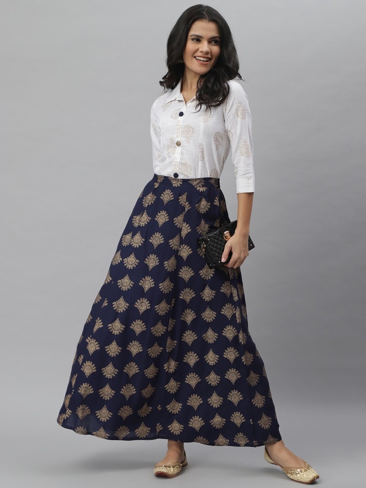Rayon Ladies Shirt With Printed Skirt at Best Price in Jaipur  Brahmputra  Mart