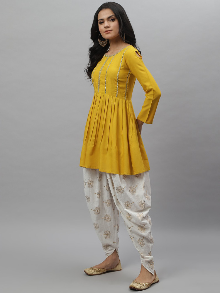 Party wear dhoti sale kurta for women