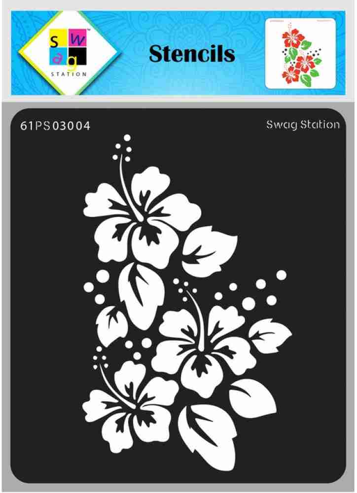 SWAGSTATION Indian Motif 2 Stencils Reusable Painting Template for Art and  Craft- 6x6 Inches Mixed Media, Wall Painting, Home Decor, DIY Albums, Card  Making and Fabric Painting - Wall Stencil Small 