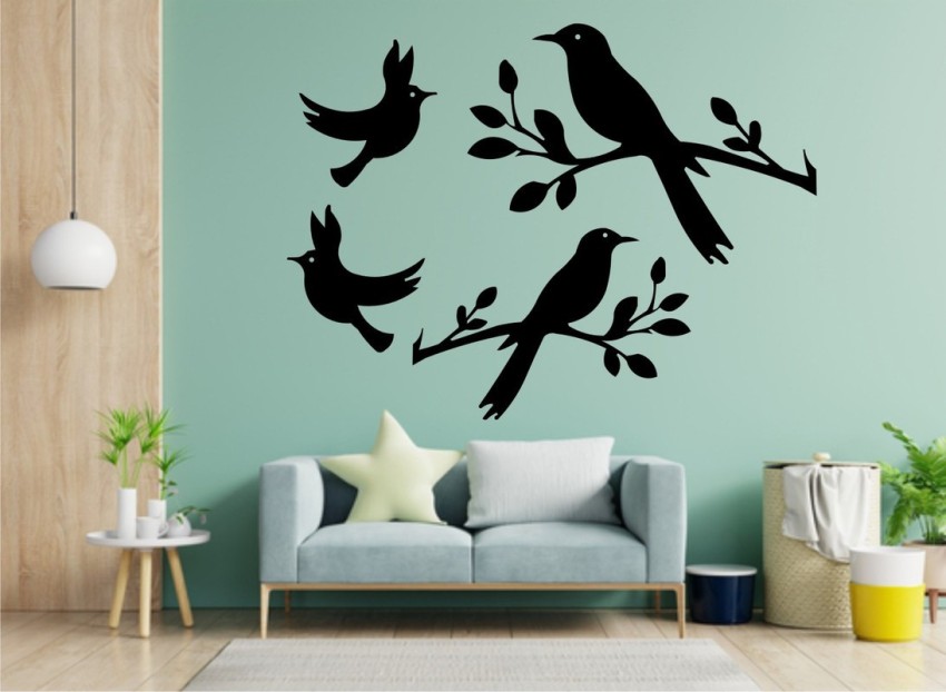 Approach home Decor 60 cm birds fly Self Adhesive Sticker Price in India -  Buy Approach home Decor 60 cm birds fly Self Adhesive Sticker online at