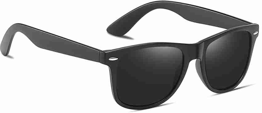 Buy Hrinkar Rectangular Sunglasses Black For Men & Women Online