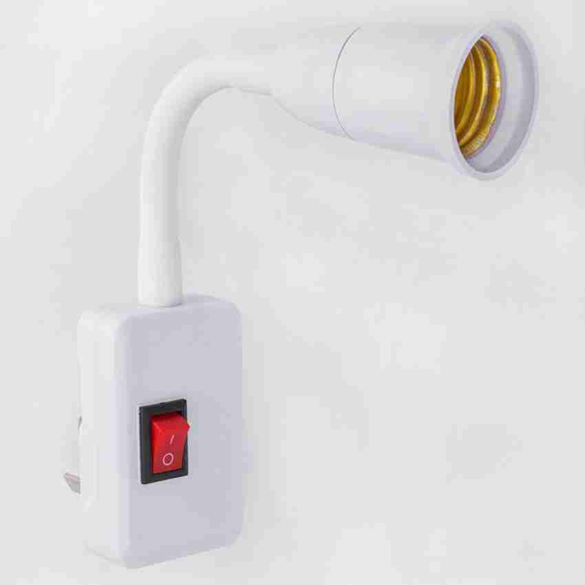 Table lamp bulb top holder with switch