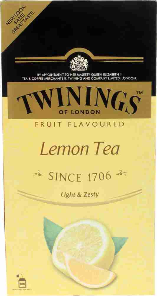RV Grocers TWININGS London, Lemon Tea Flavor - 200G, 100 Lemon Yellow Tea  Bags Box Price in India - Buy RV Grocers TWININGS London, Lemon Tea Flavor  - 200G, 100 Lemon Yellow
