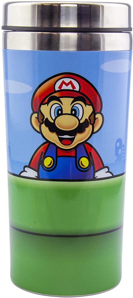  Paladone Super Mario Metal Straw Water Bottle, One