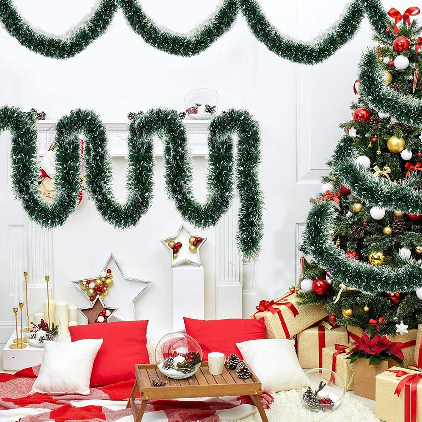Big christmas shop garland