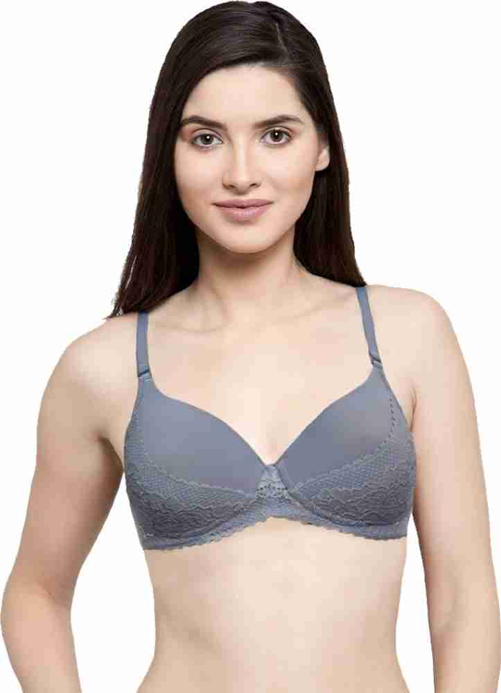 Groversons Paris Beauty Light padded wirefree T-shirt bra in big floral  print Women Full Coverage Lightly Padded Bra - Buy Groversons Paris Beauty  Light padded wirefree T-shirt bra in big floral print