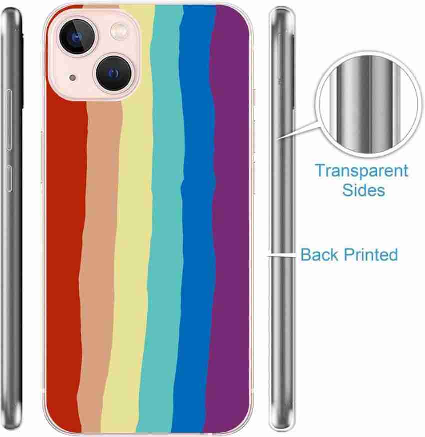 Silicone multicolor Iphone 13 Transparent Back Cover Case