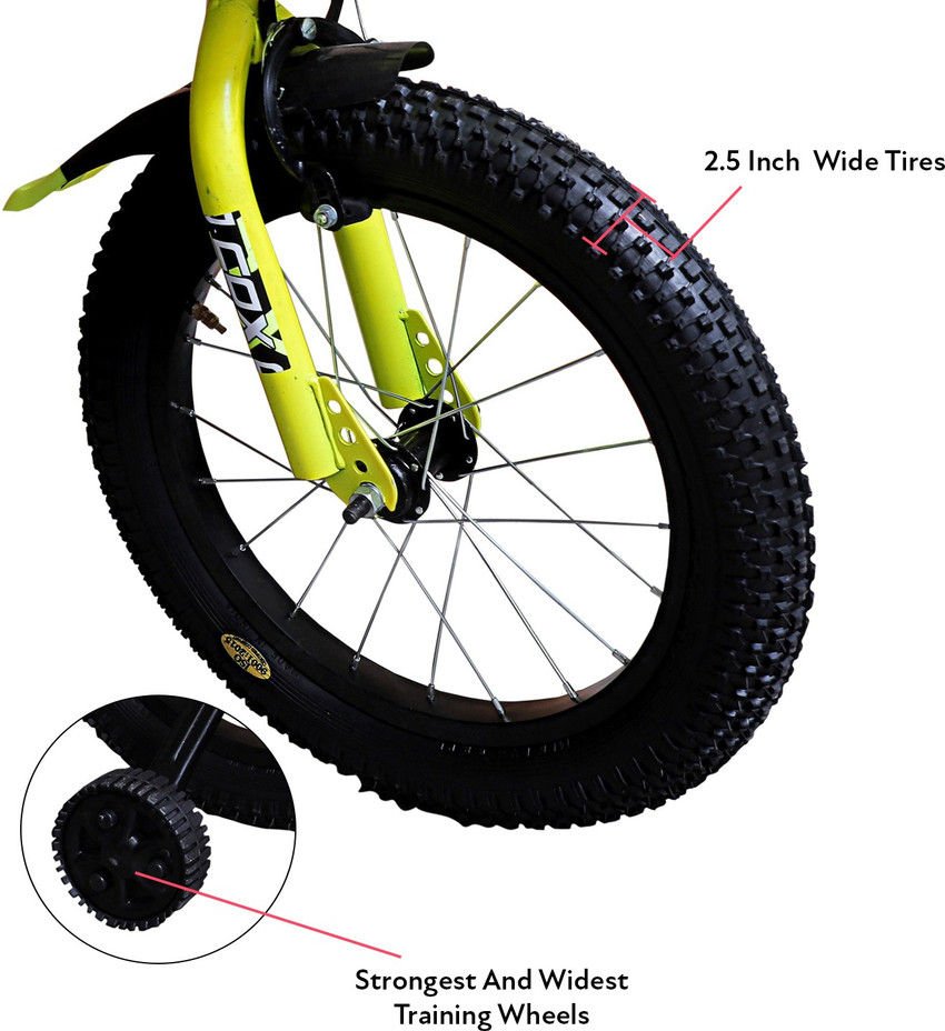 FELIX COX 16T Tubeless Cycle for Kids with Training Wheels and
