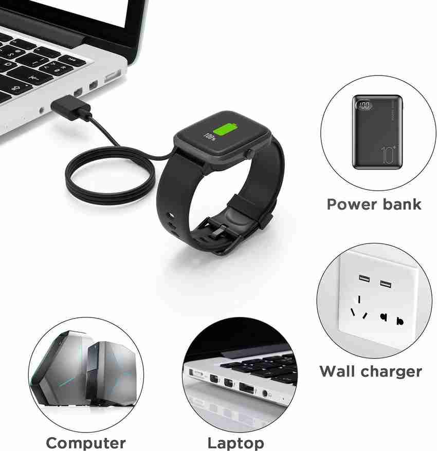 Zybux Magnetic Charging Cable 0.5 m 2 Pin Smart Watch Charger for