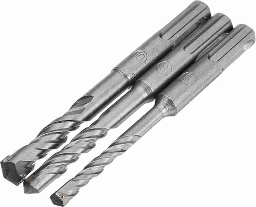 Gadariya King 3PCS 6MM 8MM 10MM ELECTRIC HAMMER DRILL BIT SET 110MM CARBIDE TIP SDS PLUS SHANK CONCRETE DRILL BITS Price in India Buy Gadariya King 3PCS 6MM 8MM 10MM ELECTRIC