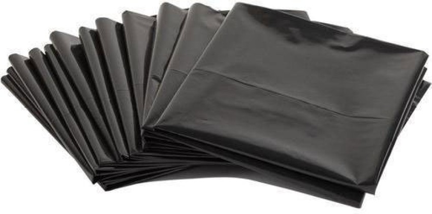 Clean India Black Garbage Bag Extra Large XL Size Combo Pack of 5 Roll (75  Bags) (
