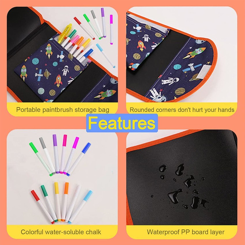 Erasable Doodle Books, Portable Reusable Drawing Board with