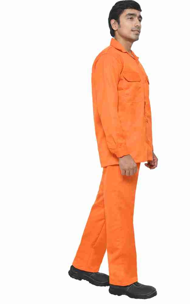 Orange overall jumpsuit clearance