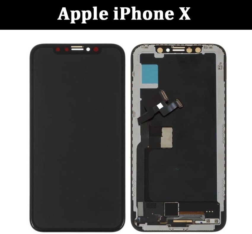 LCD with Touch Screen for Apple iPhone XS - Black (display glass combo  folder)