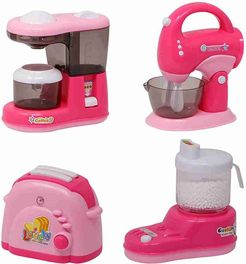 Bluebells India Kitchen Battery Operated Household Appliances Toy Set for Girls Toaster Mixer Grinder Juicer Kitchen Battery Operated Household Appliances Toy Set for Girls Toaster Mixer Grinder Juice...