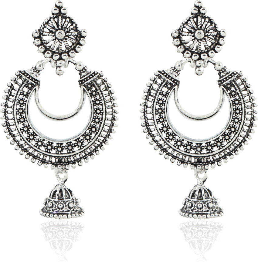 Black metal hotsell earrings in flipkart