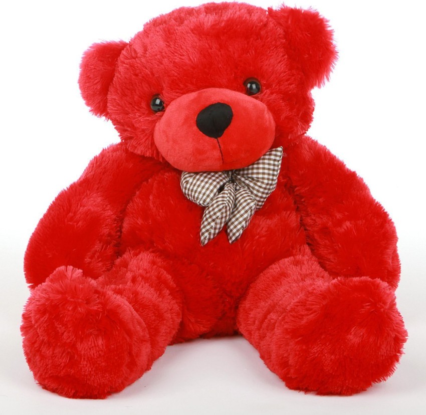 SRT 2 FEET RED SOFT TEDDY BEAR - 60 cm - 2 FEET RED SOFT TEDDY