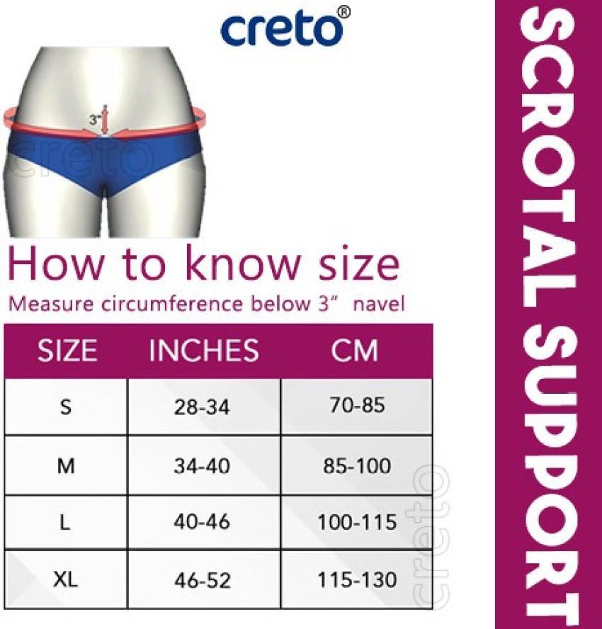CRETO Scrotal Support,for varicocele and hydrocele lift to the