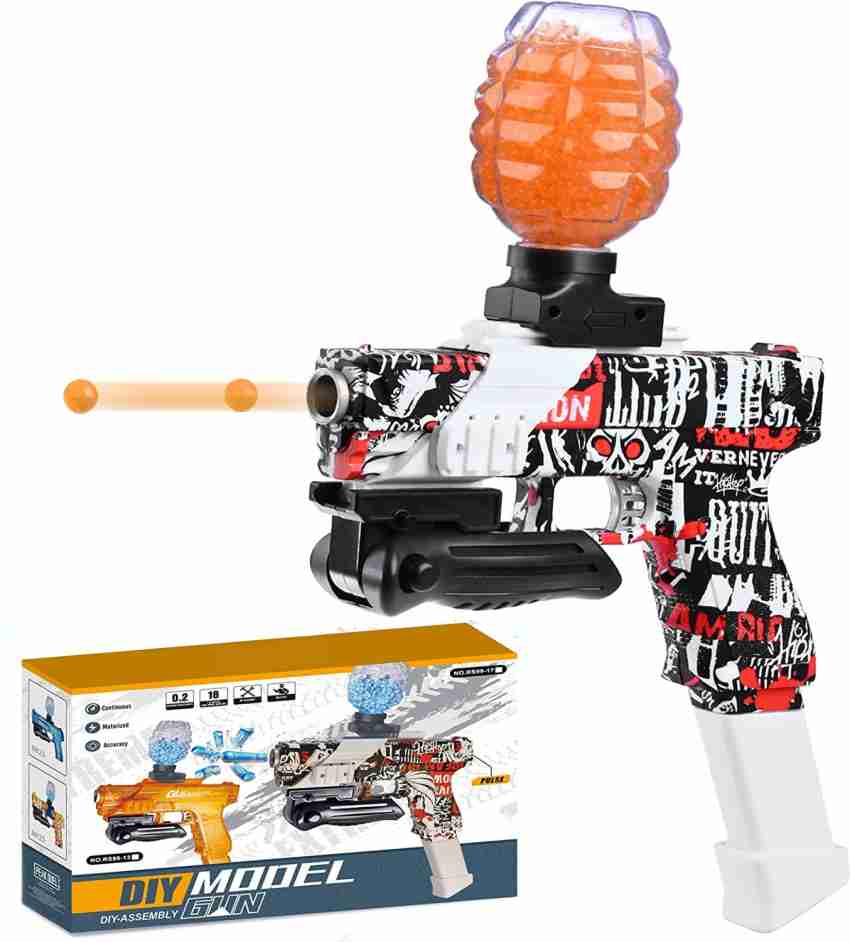  Electric Gel Ball Blaster- Gel Ball Blaster with 10000 Gel  Rounds, Automatic Splatter Gel Ball Shooting Toy(Blue)