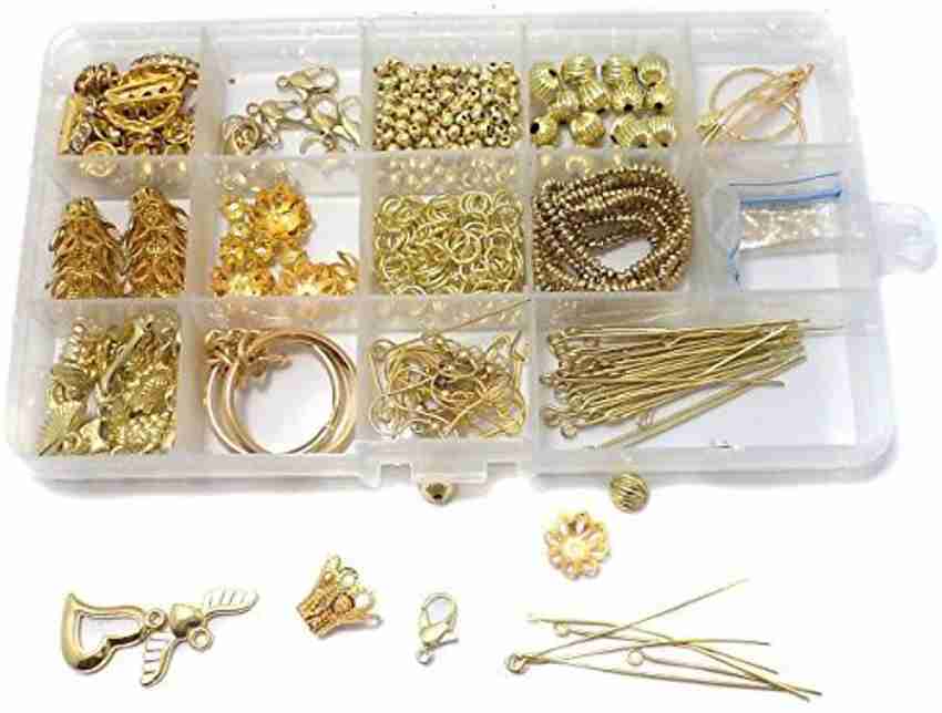 Beadsnfashion Jewellery findings Supplies for Necklace Bracelet Earring Jewellery Making Accessories Beading Arts and Crafts Golden Jewellery findings Supplies for Necklace Bracelet Earring Jewellery ...
