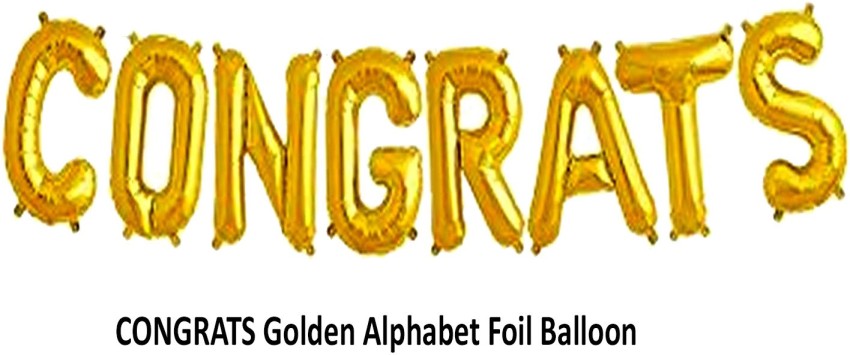 Gold Foil Alphabet Stickers - 242 Pack