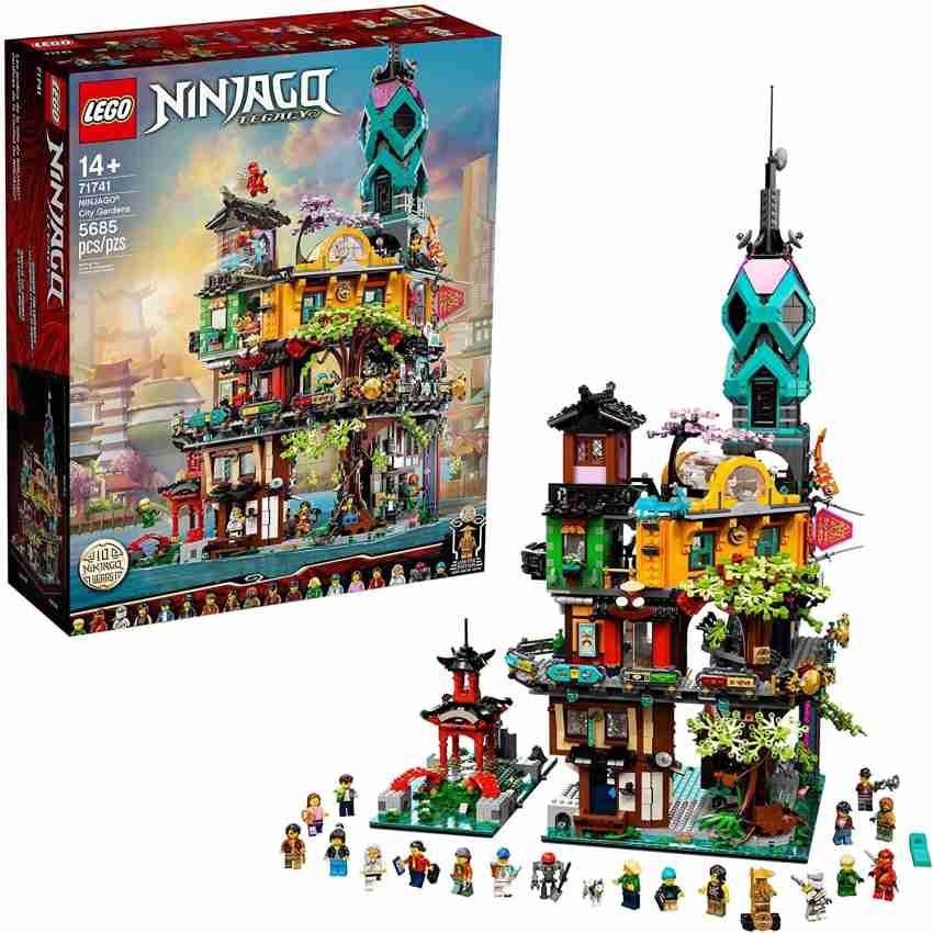LEGO NINJAGO City Gardens 71741 Building Kit; Ninja House 
