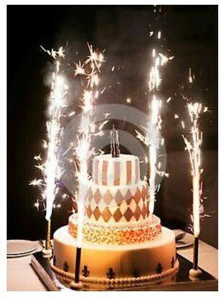 Happy BIrthday candle Cake Topper Black - Untumble.com