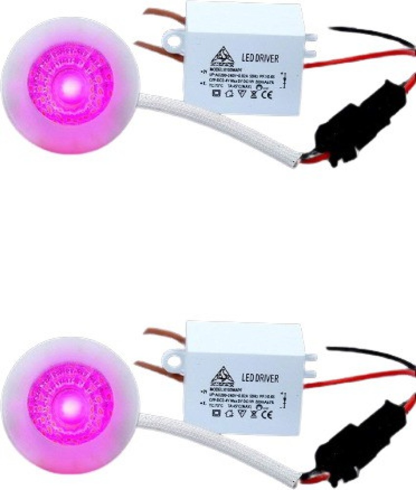 D'Mak D'mak 3 Watt LED COB/Spot Light/Button Light (Red) pack of 2 Recessed  Ceiling Lamp Price in India - Buy D'Mak D'mak 3 Watt LED COB/Spot  Light/Button Light (Red) pack of 2