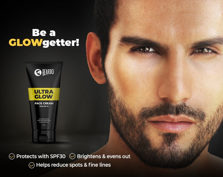 BEARDO Sunscreen - SPF 30 Ultraglow Face Cream For Men with | Dark Spot  Reduction | Sun Protection 