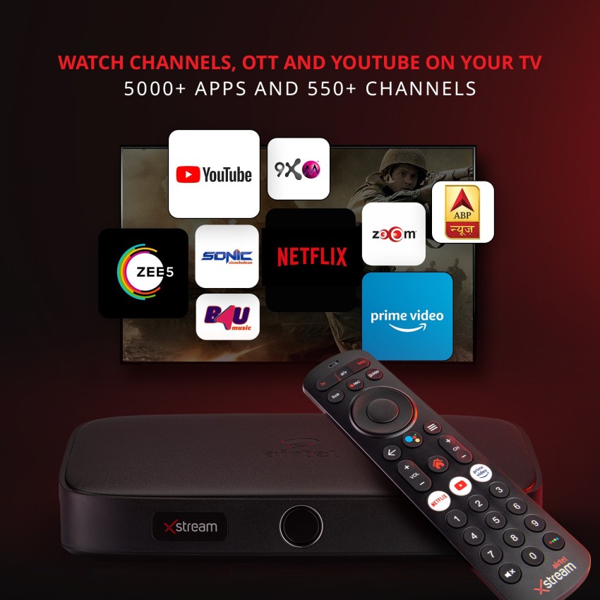 Convert Your HD TV into 4K Smart TV within a Minute 😍🤘ft. Airtel Xstream  Box 