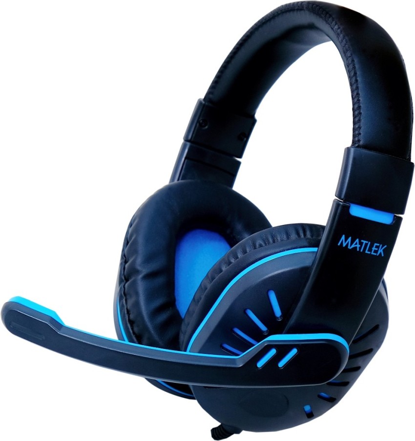 Matlek Gaming Headphones With Adjustable Mic, Deep Bass Wired Gaming  Headset Price in India - Buy Matlek Gaming Headphones With Adjustable Mic
