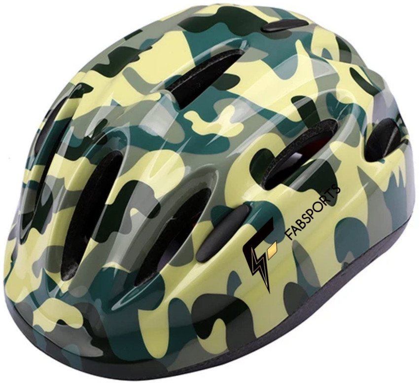 FABSPORTS Camouflage Bicycle Helmet for Kids 5 12years Adjustable