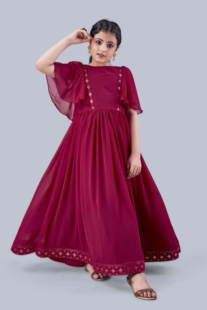 Fashion Dream Girls Maxi Full Length Festive Wedding Dress Price in India Buy Fashion Dream Girls Maxi Full Length Festive Wedding Dress online at Flipkart