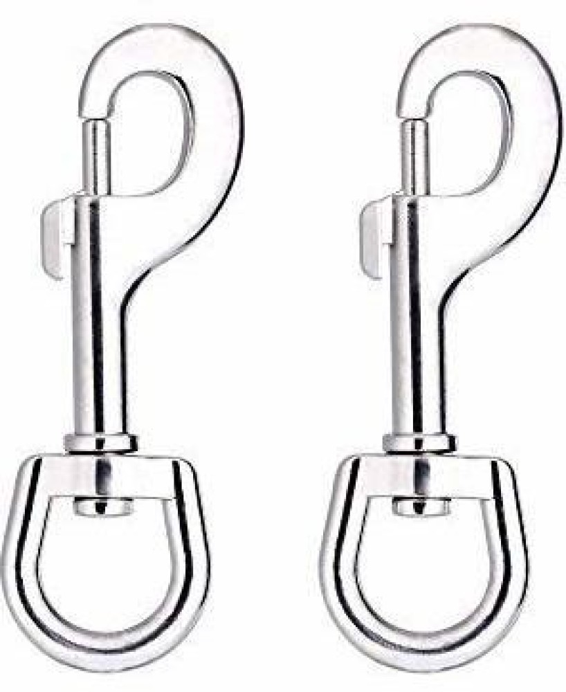 DogTrust Swivel Snap Hooks, Metal Heavy Duty Eye Clasp Multipurpose- Best  for Spring Pet Buckle, Key Chain for Linking Dog Leash Collar, DIY Project  (Pack of 2) 14 cm Dog Chain Leash